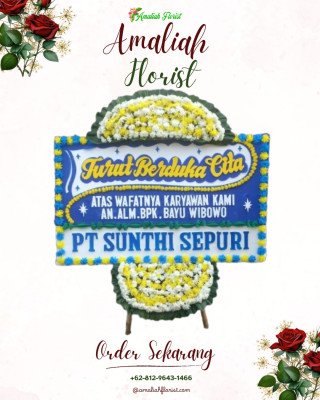 Papan Bunga Duka di Sumurrejo